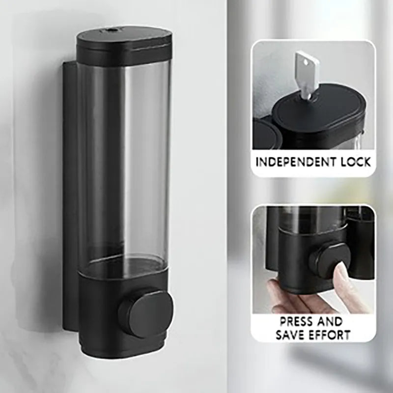Dispensador de jabón manual, dispensador de jabón a presión, Amazon, comercio electrónico transfronterizo, hotel, baño de hotel, dispensador de jabón montado en la pared