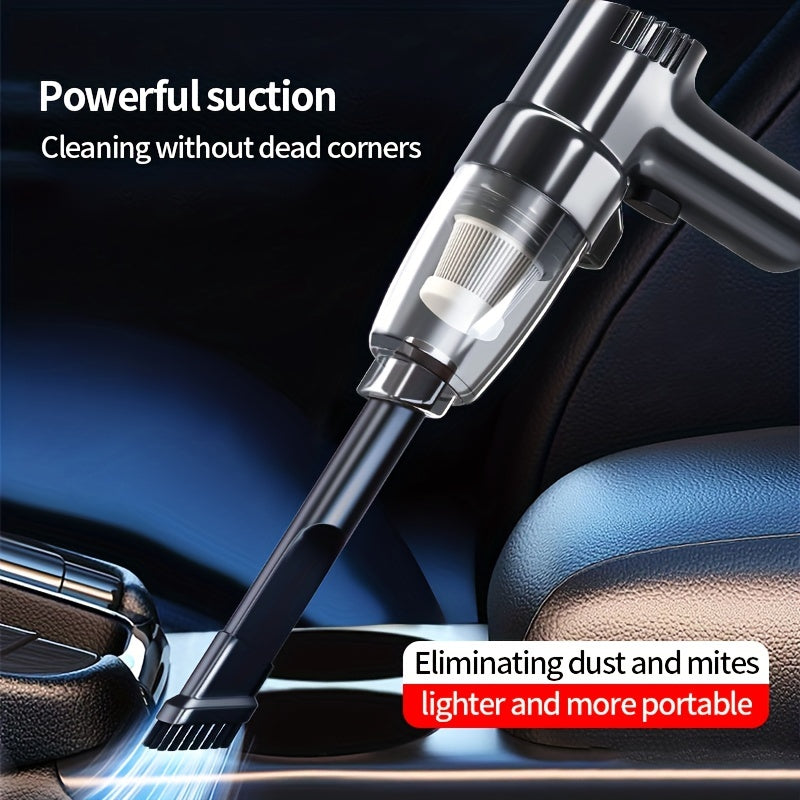 High-Power, Multi-Functional Car Vacuum Cleaner with One-Click Dusting - Portable, 12V, Moderate Noise, Includes Special Nozzle and Runs on Car Power - Your Perfect Companion for Spotless Vehicle Interiors