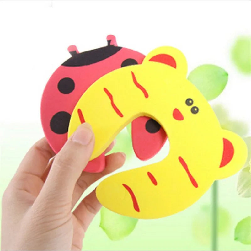 5pcs/Set Door Stopper Doorknob Wall Protection Children Door Stopper Holder Shockproof Door Crash Pad Children Finger Protecter