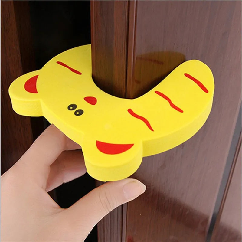 5pcs/Set Door Stopper Doorknob Wall Protection Children Door Stopper Holder Shockproof Door Crash Pad Children Finger Protecter