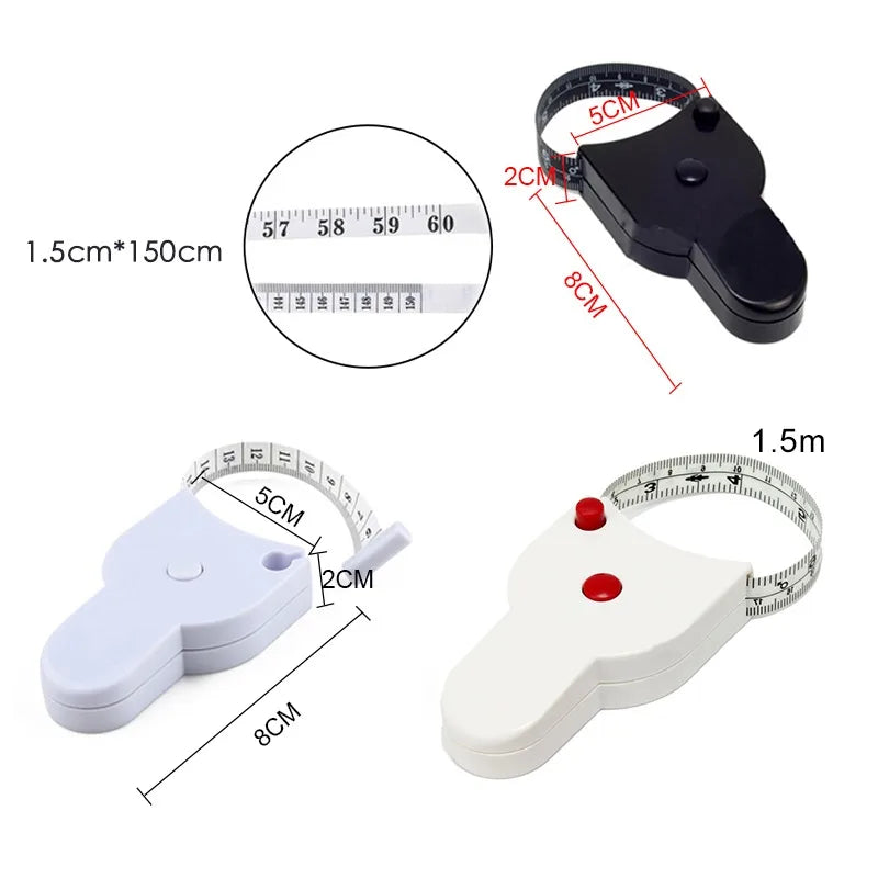 Body Measuring Ruler Tape Centimeter Tape Measure Sewing Tools Sewing Tailor Tape Waist Ruler Inch Roll Tape For Body Meter Tool