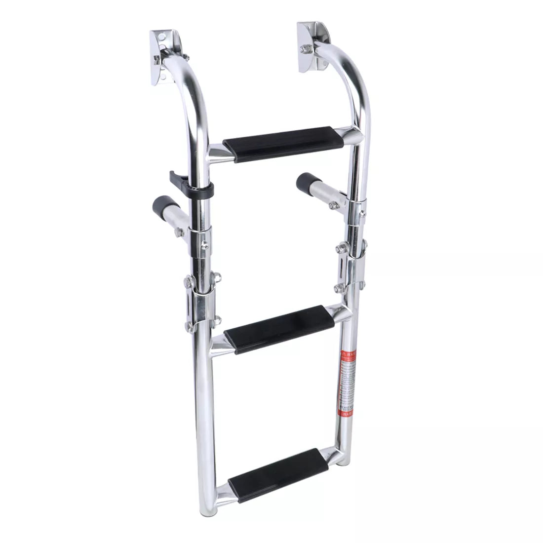 Boat Accessories Marine 3 Step Folding Ladder Boat Marine Stainless Steel Pontoon Ladder Polished 2+1 Step