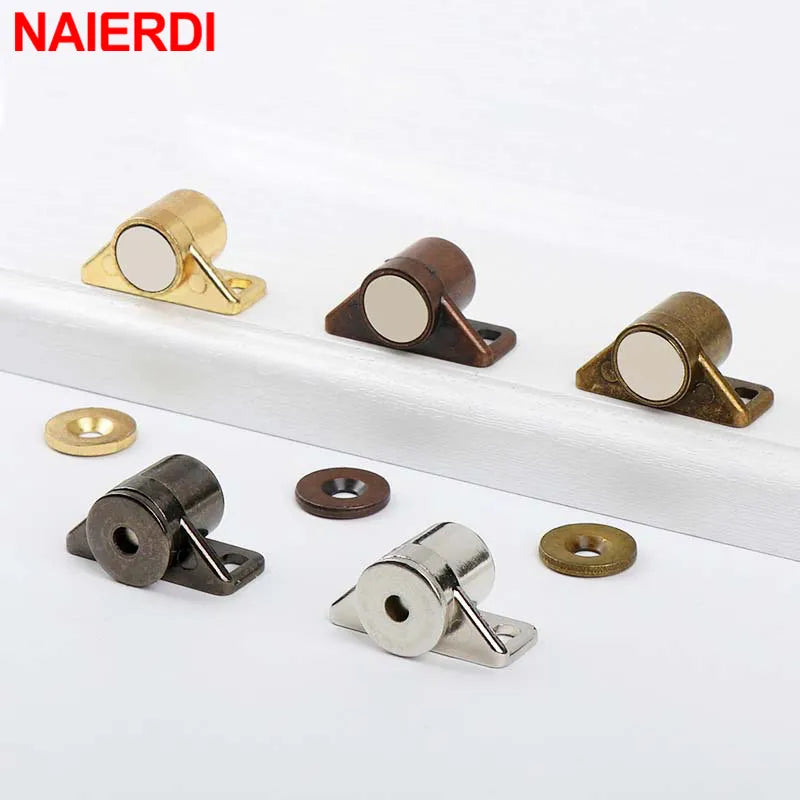 NAIERDI Magnet Cabinet Door Catch, Magnetic Furniture Door Stopper, Strong Powerful Neodymium Magnets Latch Cabinet Catches