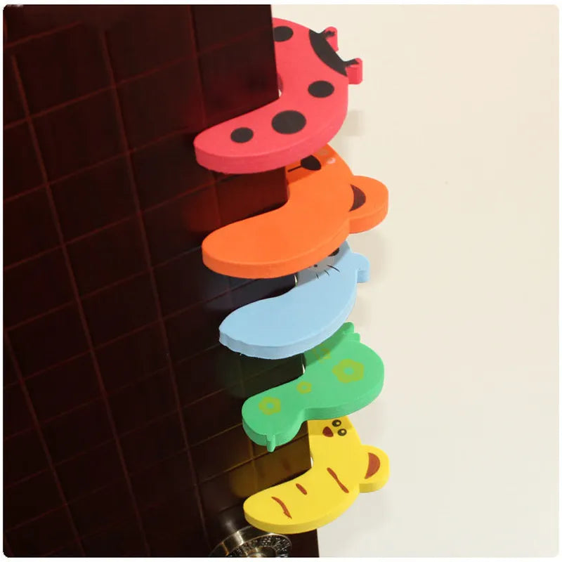 5pcs/Set Door Stopper Doorknob Wall Protection Children Door Stopper Holder Shockproof Door Crash Pad Children Finger Protecter