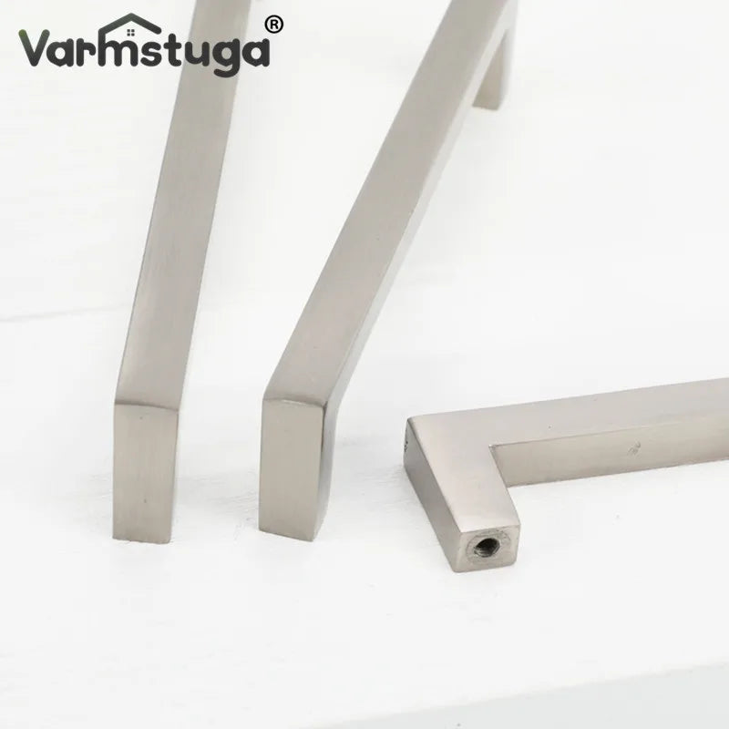 VARMSTUGA Cabinet Handles Kitchen Door Handles Drawer Knobs Aluminum Alloy Wardrobe Door Handles Brushed Modern Style Hardware