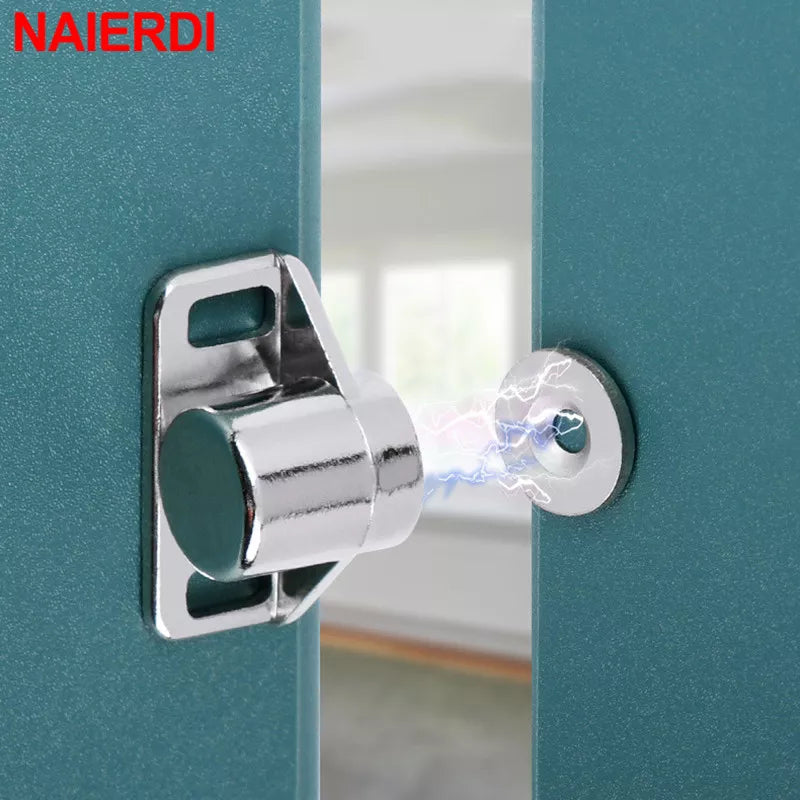 NAIERDI Magnet Cabinet Door Catch, Magnetic Furniture Door Stopper, Strong Powerful Neodymium Magnets Latch Cabinet Catches