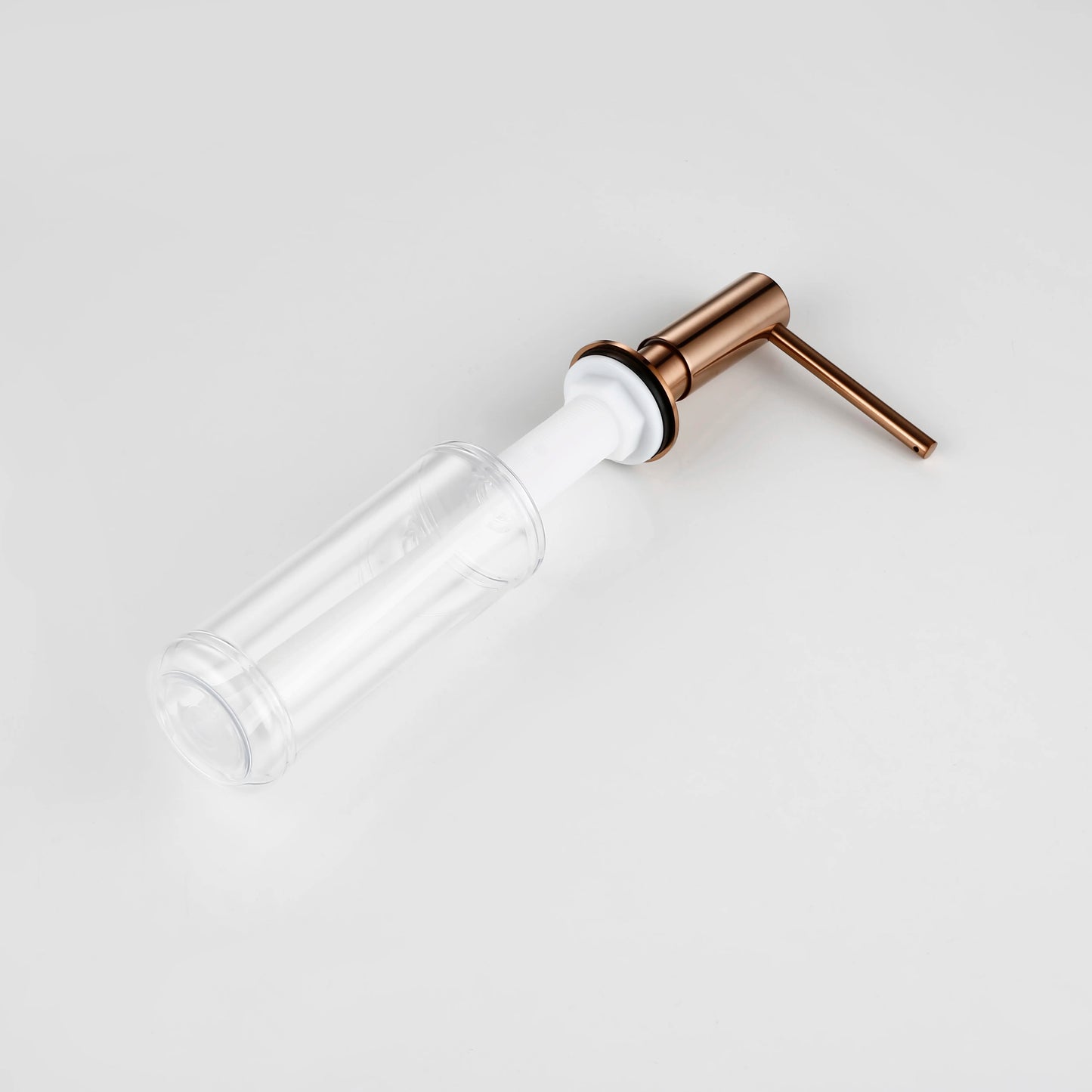 Built In Solid Brass  Soap Dispenser  Design Easy Installation - Well Built Polished Rose Gold