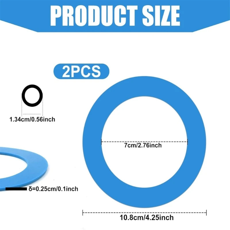 Durable Sealing Rings for Toilet Repair Reliable & Effective Seal Solution Safes Healthy Rings for Toilet Flushs System