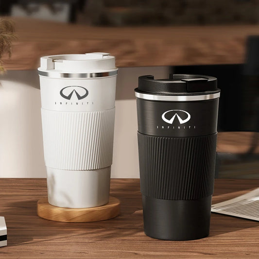 510ml Car Mug Coffee Cup with Cover Stainless Steel Hot And Cold Coffee Cup For Infiniti FX35 Q50 Q30 ESQ QX50 QX60 QX70 EX JX35