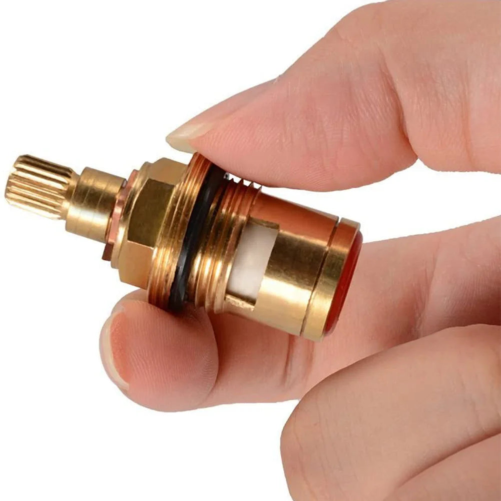 Universal s 1/2" 20 Faucet Cartridge Replacement Tap Valves Brass Ceramic Cartridge Inner Faucet Valve for Bathroom Kitchen Kit