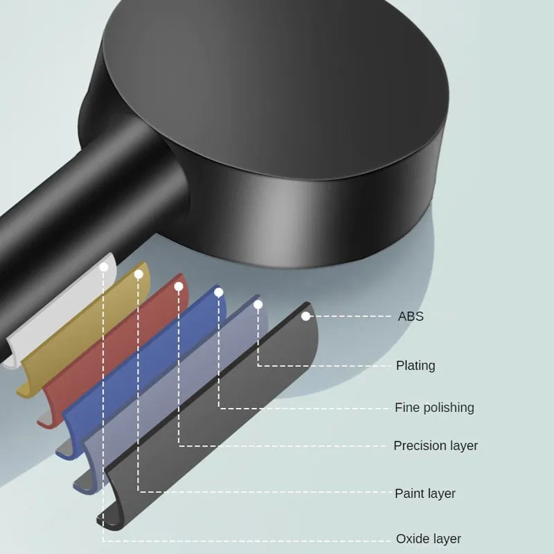 Cabezal de ducha de alta presión, 5 modos, cabezales de ducha ajustables con manguera, boquilla rociadora de parada de una tecla que ahorra agua, accesorios de baño