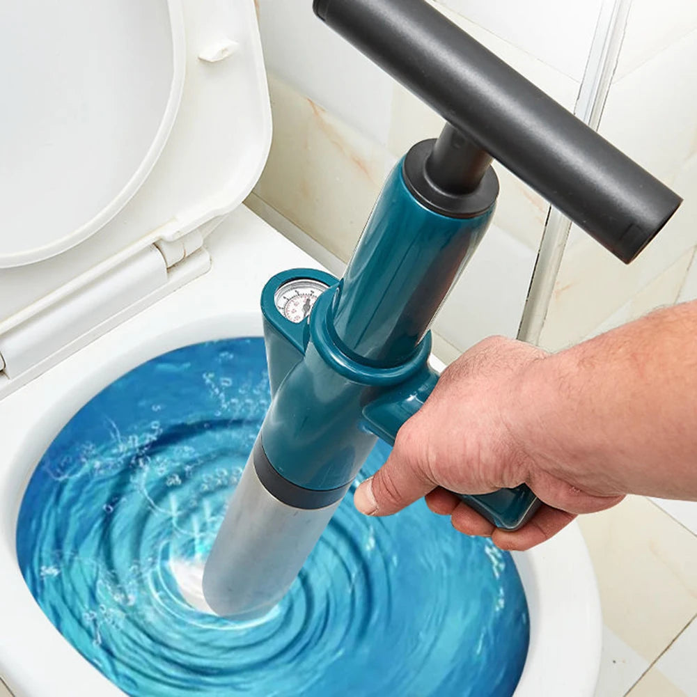 Toilet Clogged Unclogging Device Pipe Plunger High Pressure Drain Plunger Dredge Clog Bath Toilets Bathroom Shower Sink Bathtub