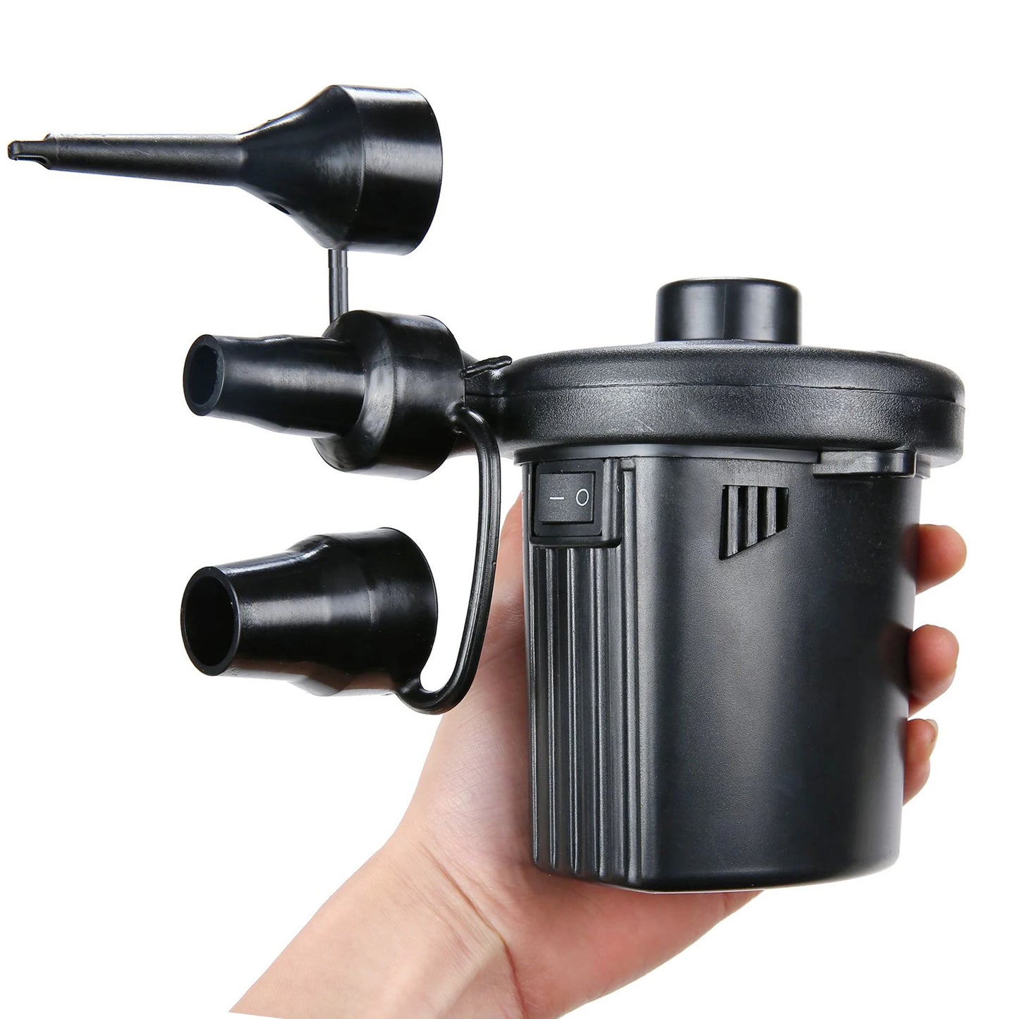 Electric Inflatable Pump 220V/12V Quick Air Filling Compressor With 3 Nozzles for Auto Car Camping Life Buoy Boat Cushion