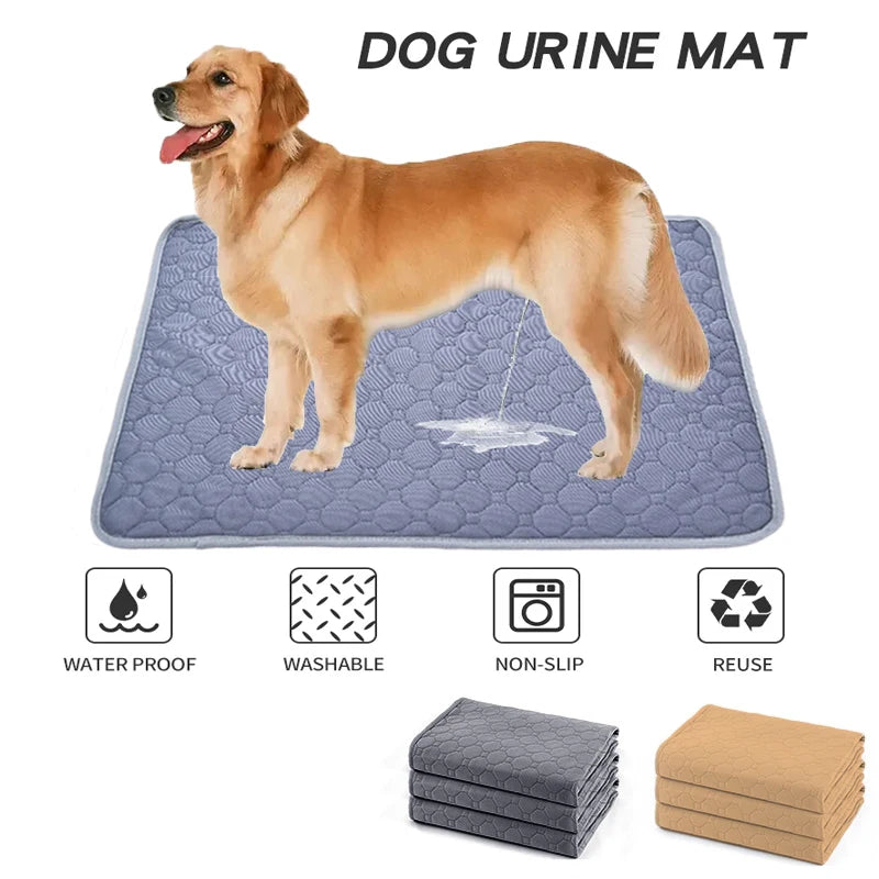 Pet Pee Pads Mat Washable Dog Urine Mat Reusable Car Seat Sofa Waterproof Absorbent Puppy Cat Training Diaper Mat Pet Supplies