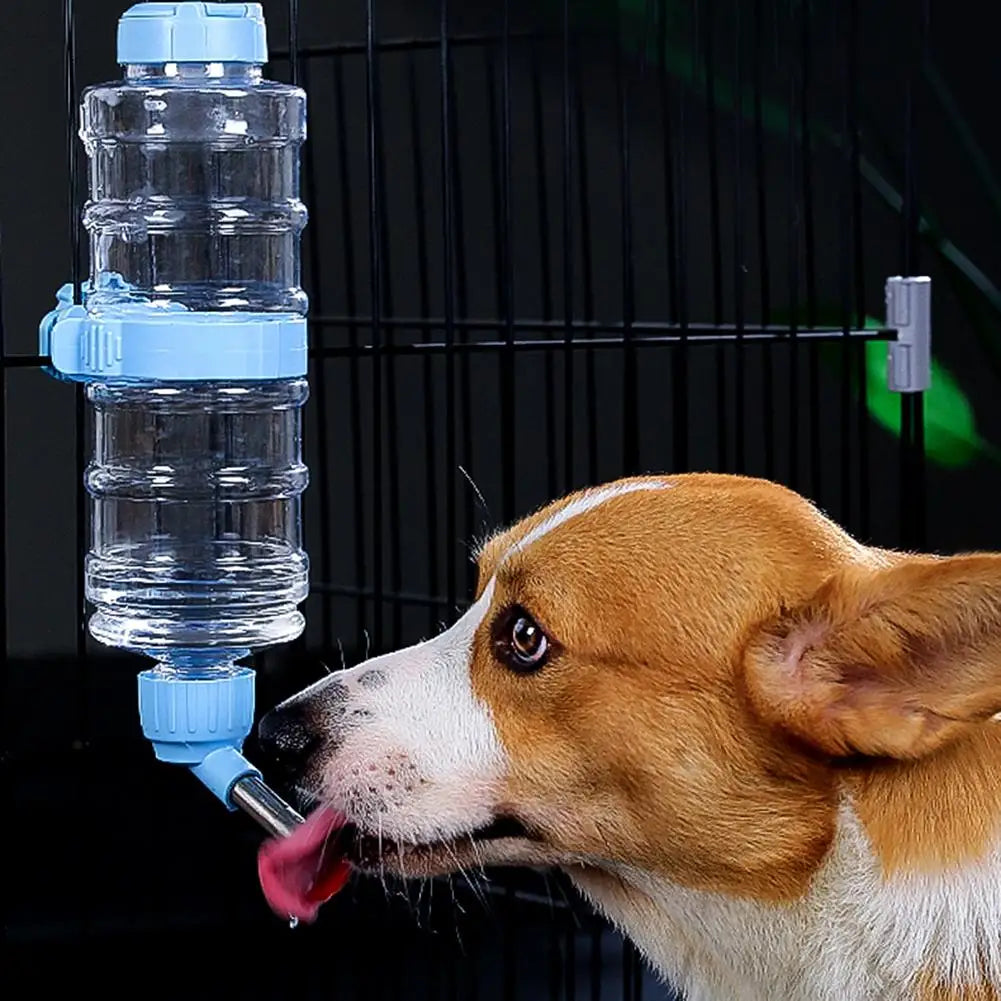 Pet Cage Automatic Water Drinker 1300ml 473ml Dog Cat Drinking Fountain Small Pets Hanging Drinking Bottle Dispenser Pet Supplie