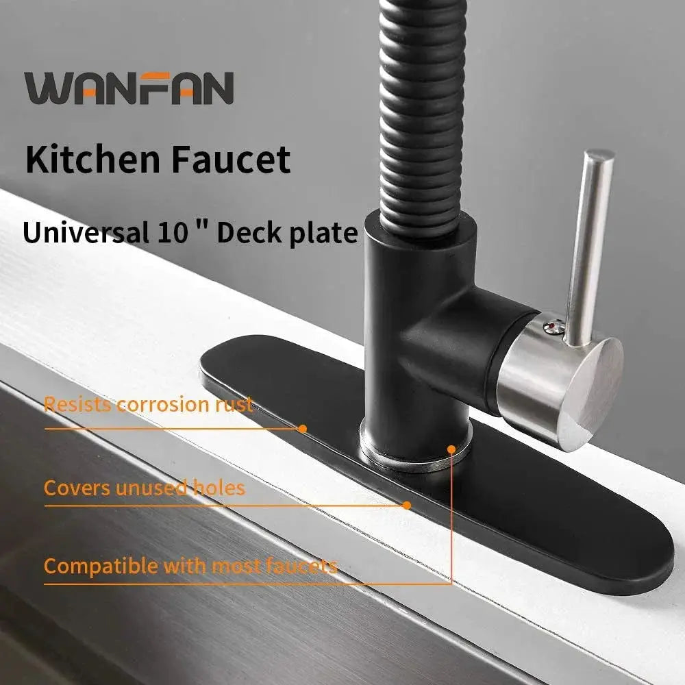 Kitchen Faucet Accessories Hole Cover Deck Plate 8" Bathroom Sink Unused Mounting Escutcheon 4012