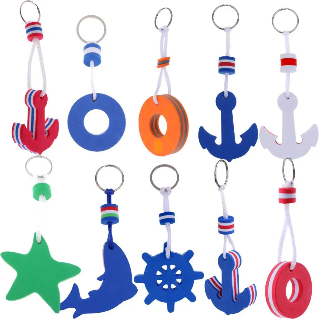 Floating Keychain For Boat EVA  Sailing Float Marine Floating Anchor Yacht Keys Buckle Rowing Boats Swimming Sport Accessorie