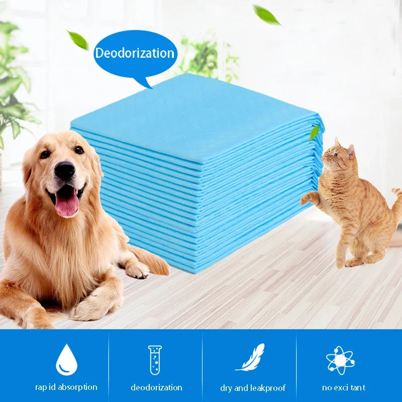 Disposable Healthy Nappy Mat For Cats Dog Diapers Cage Mat Super Absorbent Pet Diaper Dog Training Pee Pads Pet Supplies