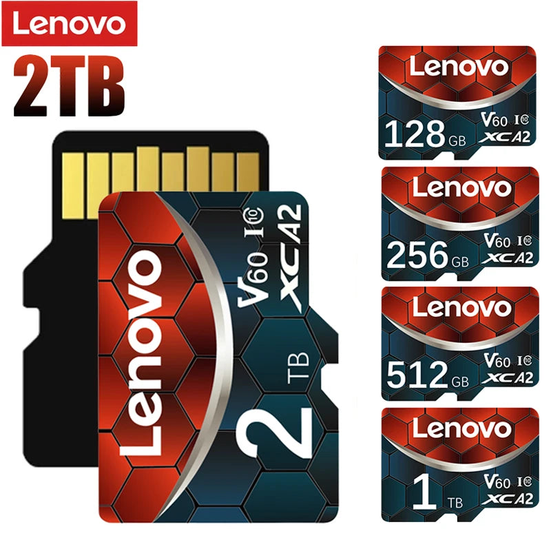 Tarjeta de memoria original Lenovo de 1 TB y 2 TB, tarjeta Micro TF SD de alta velocidad de 512 GB, tarjeta SD V60 U3, tarjeta TF para Nintendo Switch, Ps4 y Ps5