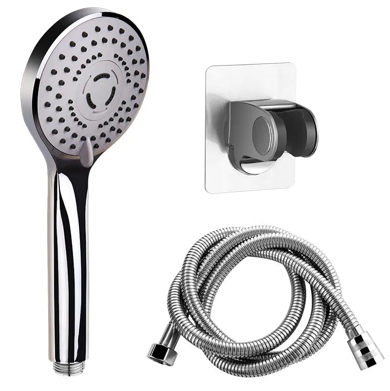 Bathroom Pressurized Hand Shower Package Accessories Shower Nozzle Large Water Output 5 Models Universal Adaptation Save Water