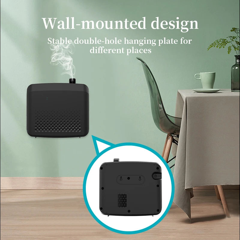 3000m³ Bluetooth Control Aroma Diffuser Essential Oil Capacity 800ML Air Refreshing HVAC Wall Mounting Suitable for Home Hotel