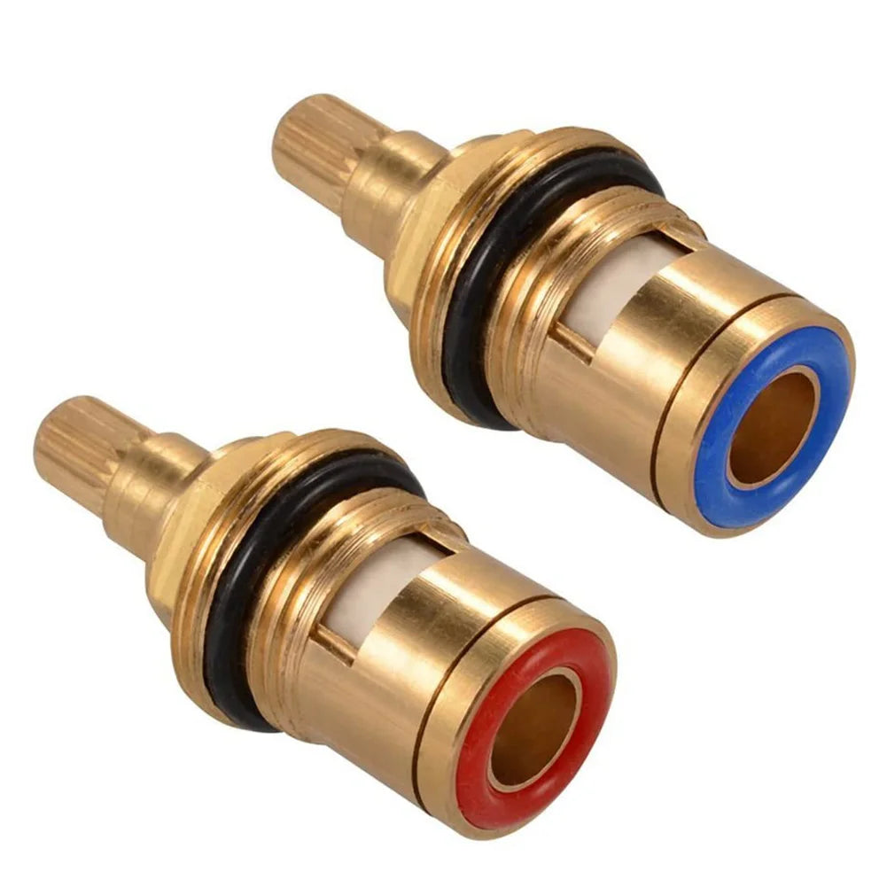 Universal s 1/2" 20 Faucet Cartridge Replacement Tap Valves Brass Ceramic Cartridge Inner Faucet Valve for Bathroom Kitchen Kit