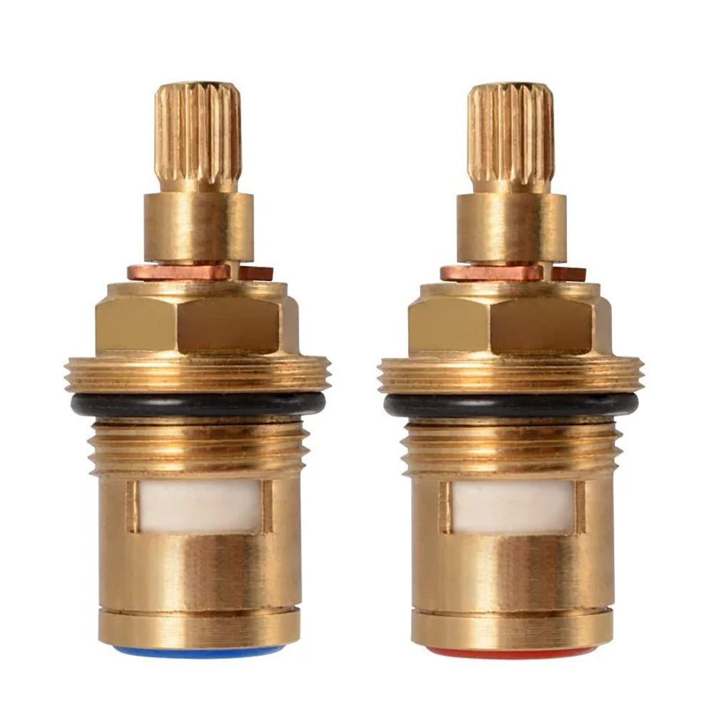 Universal s 1/2" 20 Faucet Cartridge Replacement Tap Valves Brass Ceramic Cartridge Inner Faucet Valve for Bathroom Kitchen Kit