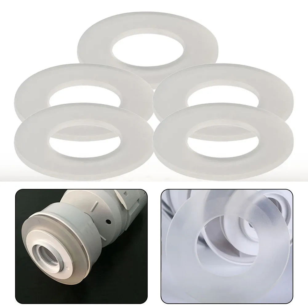 5Pcs Drain Valve Water Stop Seal For Geberit Silicon Rubber Flush Valve Seal Washer Diaphragm Toilet Tank Accessories Set