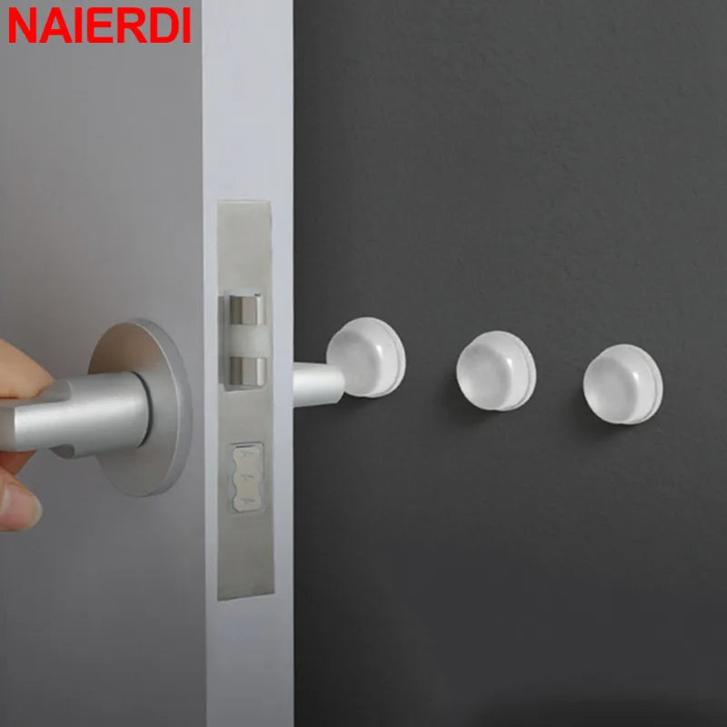 NAIERDI 40-80PCS Door Stops Self adhesive Silicone Rubber Pads Cabinet Bumpers Rubber Damper Buffer Cushion Furniture Hardware