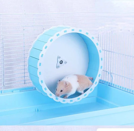 Pet Toy Sports Round Wheel Hamster Exercise Running Wheel Small Animal Pet Cage Accessories Silent Hamster Training Supplies