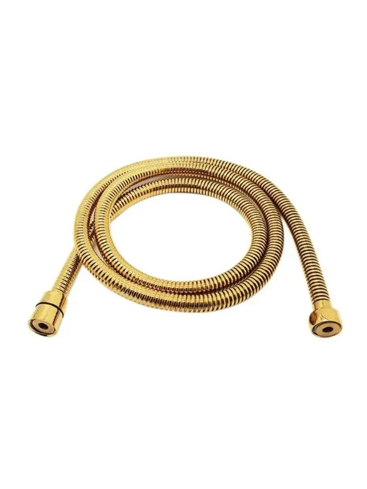 G1/2 Inch Flexible Shower Hose 1.5m Plumbing Hoses Stainless Steel Chrome Bathroom Water Head Shower head Pipe 4 colors choice