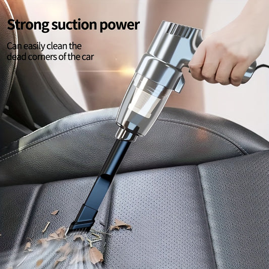 High-Power, Multi-Functional Car Vacuum Cleaner with One-Click Dusting - Portable, 12V, Moderate Noise, Includes Special Nozzle and Runs on Car Power - Your Perfect Companion for Spotless Vehicle Interiors